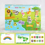 Livre Montessori Occupé pour les Tout-petits