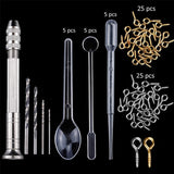 Ensemble de Boucles d'Oreilles en Cristal Bricolage