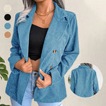 Blazer polyvalent en velours côtelé