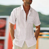 Chemise à boutonnage simple avec poches