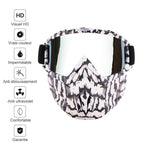Lunettes de Motocross avec Masque Détachable