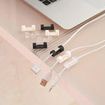 Auto-adhésif Fil/Câble Clips en Plastique - ciaovie