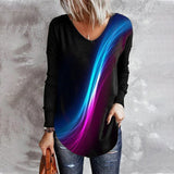 Haut à Manches Longues avec Imprimé Dégradé