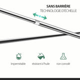 Tige d'Etendoir à Linge Télescopique Multifunctionnel