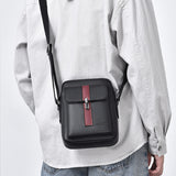 Sac à bandoulière pour hommes en cuir PU souple