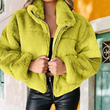 Veste en fausse fourrure en fourrure de lapin