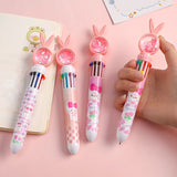 Stylos à bille lapin dessin animé 10 couleurs