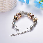 Bracelet d'accent d'anneau entrelacé