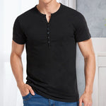 T-shirt Uni Á Manches Courtes Pour Hommes