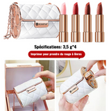 Rouges à Lèvres en Velours avec Sac en Chaîne