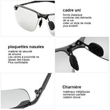 Lunettes de soleil photochromiques avec verres polarisés