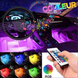 Lumières ambiantes intérieures de voiture