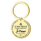 Porte-clés en acier inoxydable