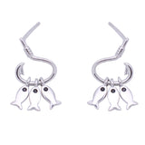 Boucles d'oreilles petits pompons de poisson