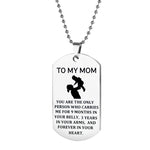 TO MY MOM Porte-clés, Collier