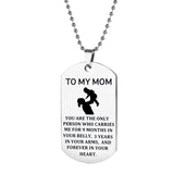 TO MY MOM Porte-clés, Collier