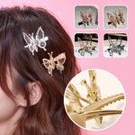 pince à cheveux papillon en mouvement