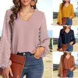 Chemise en mousseline à col en V