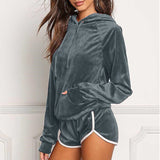 Survêtement 2 Pièces en Velours pour Femme