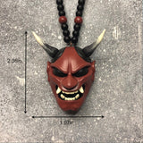 Ornement de rétroviseur de voiture masque Oni japonais