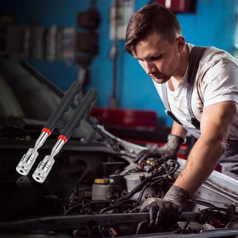 Outil de prélèvement magnétique rétractable à LED