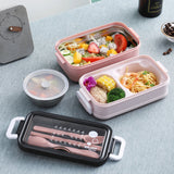Boîte à lunch portable à trois empilables