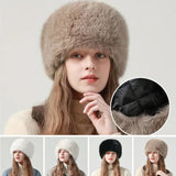 Chapeau melon en fourrure