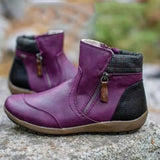 Bottes zippées imperméables pour femmes