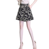 Jupe taille haute en mousseline de soie