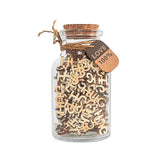 Carte postale en papier découpé en bois