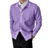 Cardigan en Tricot à Boutons Uni