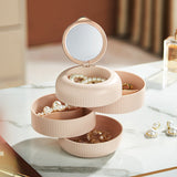 Boîte de Rangement Rotative Multicouche pour Bijoux