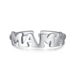 Bague mère en argent sterling