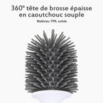 Brosse de Toilette en Silicone Antibactérienne - ciaovie