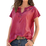 T-shirt ethnique occidental