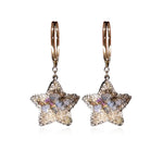 Boucles d'oreilles étoile en cristal scintillant