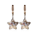 Boucles d'oreilles étoile en cristal scintillant