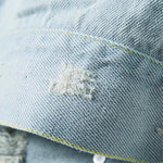 Denim Veste décontractée avec broderie - ciaovie