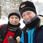 Ensemble Hiver Bonnet avec Écharpe en Tricot