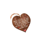 Plaque en Bois d'Amour