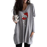 T-shirts femme verre à vin de Noël