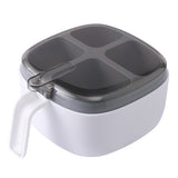 Boîte de quatre assaisonnements avec couvercle