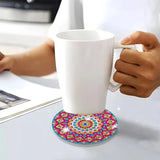 🌸Dessous de verre en forme de diamant (Mandala)