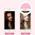 Anneau de Lumière LED Rechargeable Pour Selfie