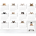 🐱Calendrier de bureau 2024 avec chat furtif