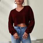 T-shirt Ample à Encolure en V