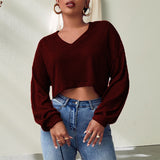 T-shirt Ample à Encolure en V