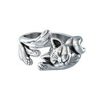 Bague Ouvert 3D de Chat Paresseux