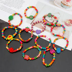 Bracelets en Bois Colorés