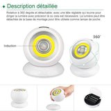 Capteur à DEL amovible avec chargement par USB - ciaovie